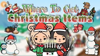 Where To Get Christmas Items in Toca Life World [upl. by Guthrie]