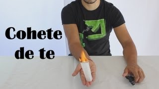 Cómo hacer un cohete con una bolsita de té  Tea bag rocket Experimentos Caseros [upl. by Ggerk]