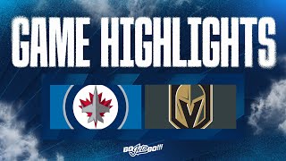 Vegas Golden Knights vs Winnipeg Jets  Game Highlights [upl. by Byron]