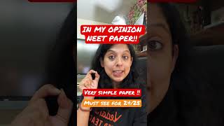 NEET 2023 EASY OR TOUGH Must see for 2024 2025 [upl. by Litha]