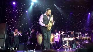 Eddie M Killer Sax Solo on Glamorous Life Latin Cruise [upl. by Arenahs]