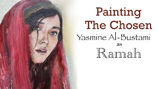 Painting The Chosen  Season 2 Yasmine AlBustami as Ramah [upl. by Nossah]