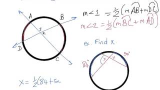 Secants Tangents and Angle Measures [upl. by Sokim]