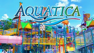 Aquatica Orlando Water Park 2023 Florida  Walking Tour [upl. by Katrinka]