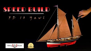 You should MAKE this as your first wood ship model Billing Boats FD10 Yawl 150 Scale [upl. by Perlman]