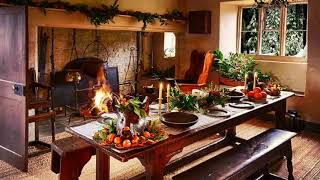 AmbienceASMR Family Farmhouse at Christmas 17th CenturyCarolean Hall amp Fireplace 5 Hours [upl. by Llertniuq123]