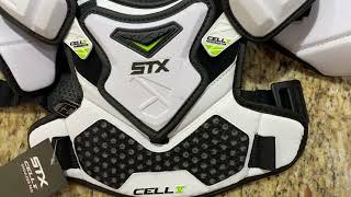 STX Cell V Shoulder Pad Lacrosse Review [upl. by Yatzeck]