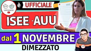 dal 1 novembre ➡ ISEE A RISCHIO con ASSEGNO UNICO DIMEZZATO ⚠️ STOP PAGAMENTO PIENO DSU DIFFORME [upl. by Lamp]