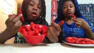 Hot Cheetos and Takis challenge with Aisha Nation [upl. by Rosana]