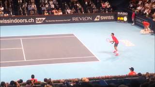 Swiss Indoors Bâle FEDERER  ISTOMIN ATP 500 HD [upl. by Tcideneb]