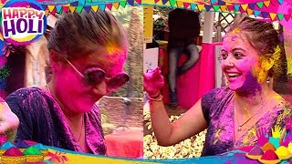 Devoleena Bhattacharjee aka Gopi Bahu Holi Celebrations [upl. by Brenna]