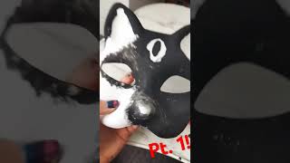 Make a mask with me 🐾 pt 1 music therianpride therian theriangear antizoo furry mask [upl. by Akemeuwkuhc]