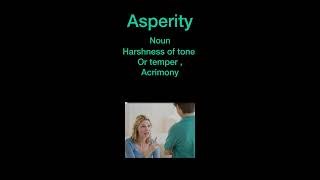 wordmeanings asperity [upl. by Aicercul]