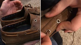 how to “replace the laces” in BOAT SHOES and LOAFERS [upl. by Yun]