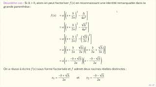 Cours Second degré Partie 3 [upl. by Sussi]