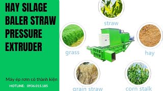 Hay Silage Baler Straw Pressure EXTRUDER [upl. by Darwen575]