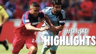 HIGHLIGHTS Chicago Fire vs Sporting Kansas City  May 19 2014 [upl. by Lesly]