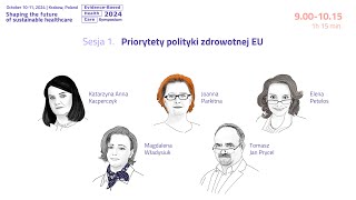 D1PL Sesja 1 Priorytety polityki zdrowotnej EU [upl. by Dustie]