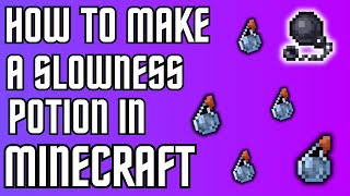 how to make a slowness potion in minecraft 120 [upl. by Nneb]