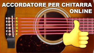 🟢ACCORDATORE PER CHITARRA ACCORDARE LA CHITARRA ONLINEACUSTICA con corde standard e accordi EBGDAE [upl. by Yager]