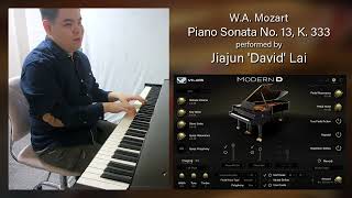 VI Labs Modern D Mozarts Sonata K 333 by David Lai [upl. by Jaynell]