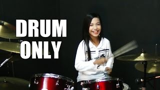 Mere Khwabon Mein Jo Aaye  DRUM ONLY by Nur Amira Syahira [upl. by Roth]