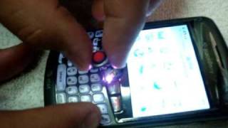 How to change replace trackball and ring on blackberry curve 8310 [upl. by Hanikas973]