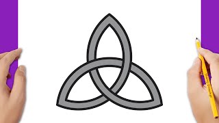 How to draw a triquetra symbol [upl. by Stacey829]