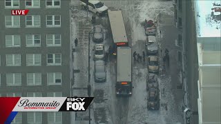 Residents evacuate Mark Twain Hotel after water main break crews responding [upl. by Toback]