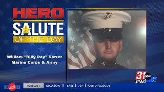 Hero Salute of the Day William quotBilly Rayquot Carter [upl. by Enitsuga]