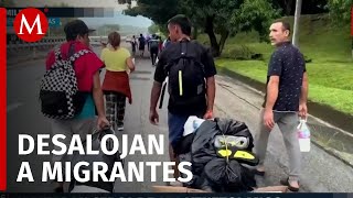 Comunidad de migrantes venezolanos son desalojados tras denuncias de vecinos en Chiapas [upl. by Eyoj]