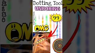 Dotting tools unboxing under 99 only 😱 shorts unboxing unboxingvideo shilpapatiart craft [upl. by Zolnay]