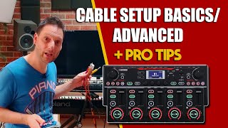 RC505 Loop StationBasic cable setup  Advanced connections  Pro tips [upl. by Lucille]