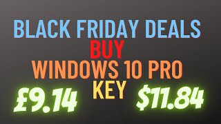 Black Friday Deals  Buy Windows 10 Pro Key [upl. by Lauer513]