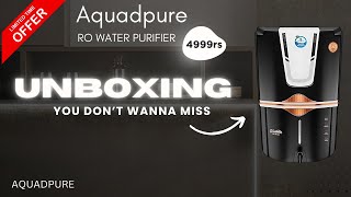 AQUA D PURE Copper  Alkaline RO Water Purifier 12L ROUVUF Copper Unboxing and installation videos [upl. by Ronda]