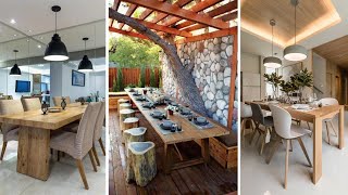 232 iDEAS de MESAS DE MADERA modernas y de todos los estilos para decorar su hogar [upl. by Eah64]