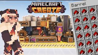 A COMPACT Create Mod REDSTONE FARM  Create Mod Blockbyblock TUTORIAL [upl. by Nitnerb]