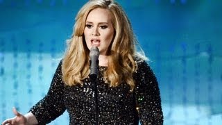 Adele Performs quotSkyfallquot First Time Live at Oscars 2013 [upl. by Casia]