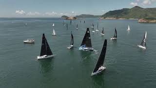 HHYC Typhoon Mirs Bay race IRC start [upl. by Chicoine]