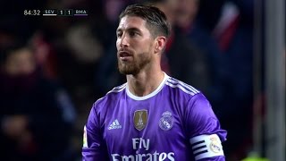 UNBELIEVABLE Sergio Ramos Scores Own Goal Header Vs Sevilla HD [upl. by Nylle]