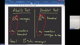 【Maths Analysis I Lecture 26】Abels Test Dirichlet Test Sequence of function NgeKieSeng 20240626 [upl. by Kirsti547]