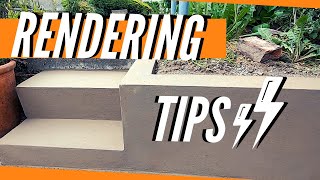 Rendering A Garden Wall amp Brick Steps With Sand And Cement Plastering For Beginners [upl. by Machute]