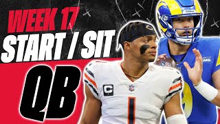 2023 Fantasy Football  MUST Start or Sit Week 17 Quarterbacks QBs  Every Match Up [upl. by Shaine]