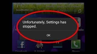 How to fix unfortunately settings has stopped working in android [upl. by Meensat]