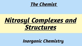 Nitrosyl Complexes  Inorganic chemistry [upl. by Nitz580]