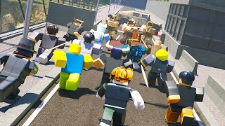 We RAIDED every Roblox Military Roleplay server with OVER 80 PLAYERS [upl. by Wallack]