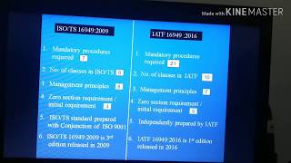 IATF 169492016 what is IATF and TS 169492009 what is difference in IATF and TS [upl. by Sonafets875]