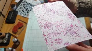 Tutoriel réalisation dun fond avec les infusions de Paperartsy [upl. by Eidnil]