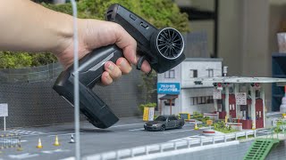 Lets make and drive a micro RC car on the 164 Initial D diorama [upl. by Nylcoj]