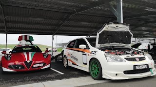 Honda Ep3 Type R Pov track driving Luddenham Raceway [upl. by Llehsyar]